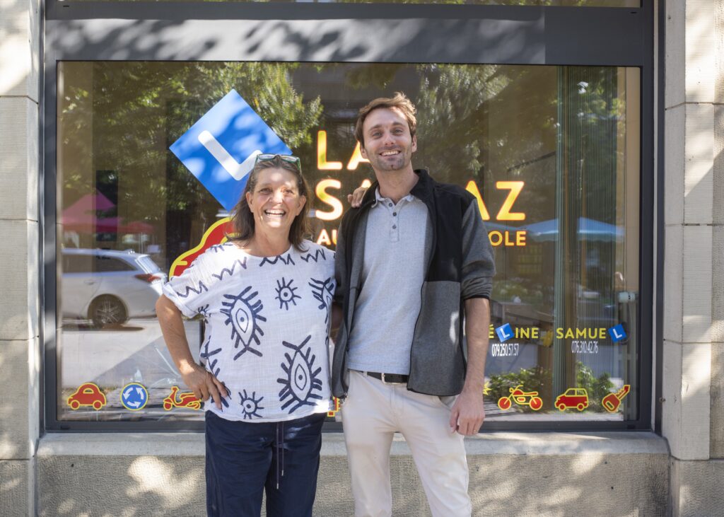 histoire de auto-école de la Sallaz à Lausanne par Céline et Samuel
